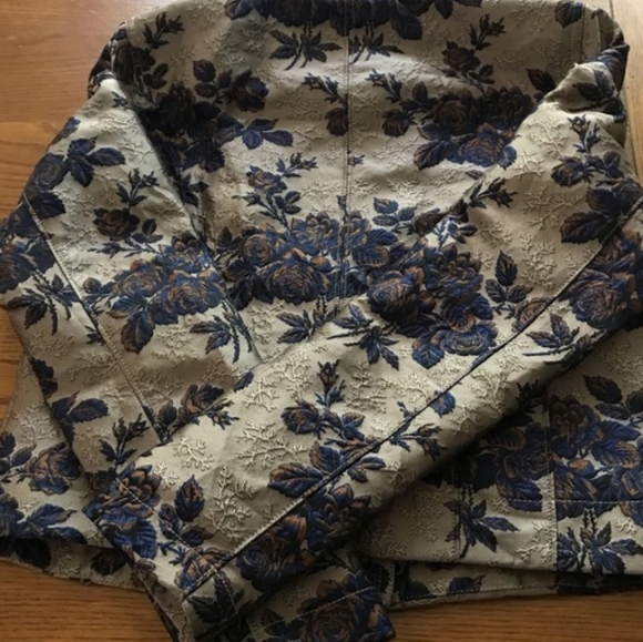 NWT BlankNyc Floral Brocade Women's Moto Jacket - Picture 6 of 9